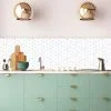 Geometric Grid Pattern Splashback