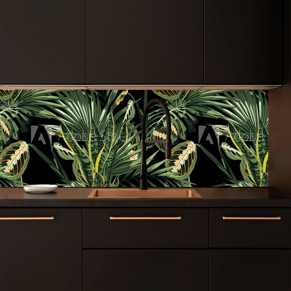 Hawaii Jungle Splashback Splashback - Custom Splashbacks