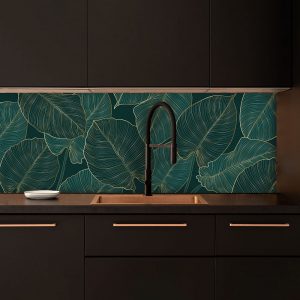 Modern Leaves Splashback | Custom Leaf Splashbacks