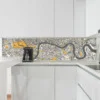 Two Toned Map Splashback