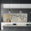 Two Toned Map Splashback