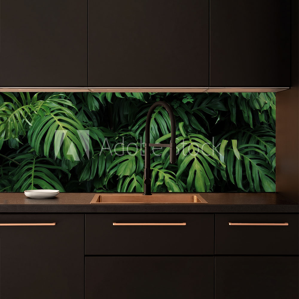 Wild Monstera Splashback Splashback - Custom Splashbacks